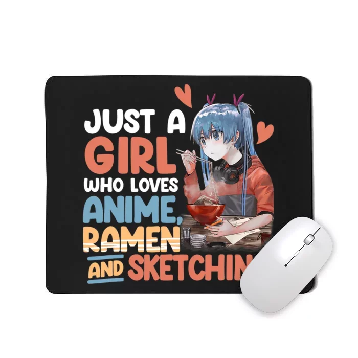 Just A Who Loves Anime Ra And Sketching Otaku Anime Mousepad