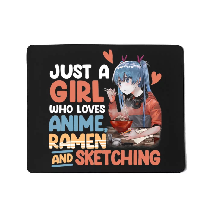 Just A Who Loves Anime Ra And Sketching Otaku Anime Mousepad