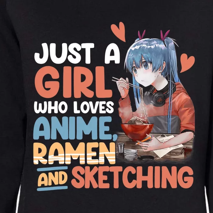 Just A Who Loves Anime Ra And Sketching Otaku Anime Womens California Wash Sweatshirt