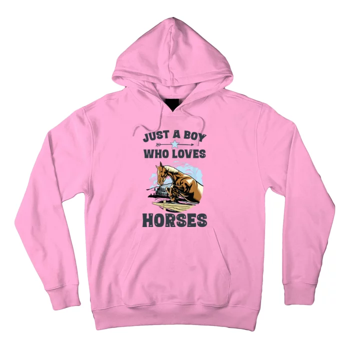 Just A Who Loves Horses Horse Equestrian Hoodie