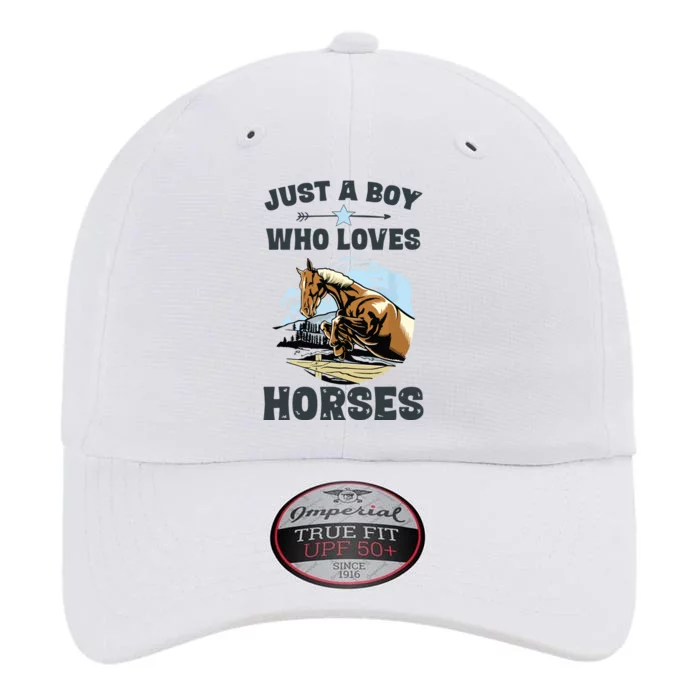 Just A Who Loves Horses Horse Equestrian The Original Performance Cap