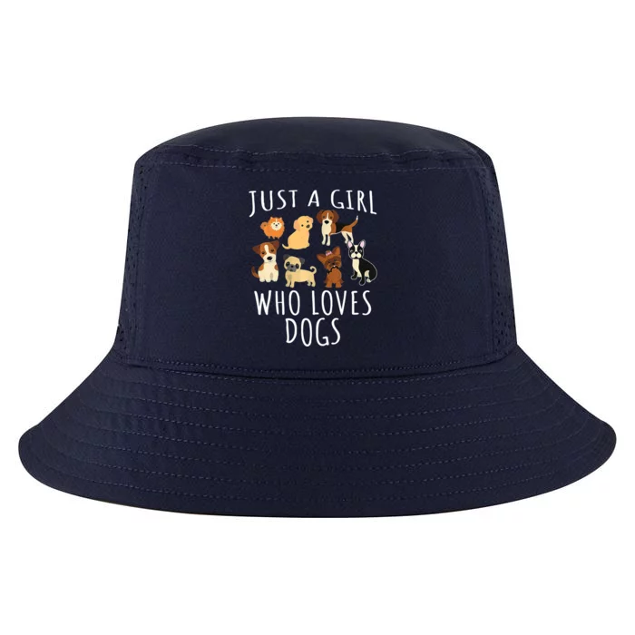 Just A Who Loves Dogs Dogs Are My Favorite People Gift Cool Comfort Performance Bucket Hat