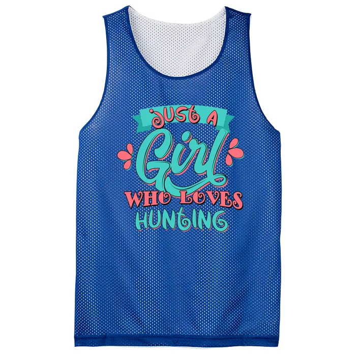 Just A Who Loves Hunting Gift Cute Gift Mesh Reversible Basketball Jersey Tank