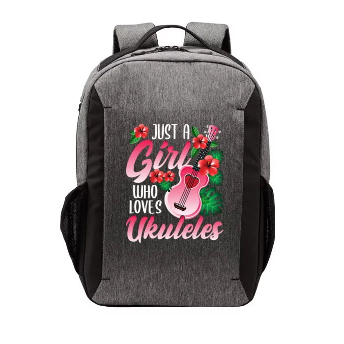 Just A Who Loves Ukuleles Gift Ukulele Player Gift Vector Backpack