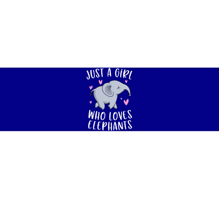 Just A Who Loves Elephants Funny Elephant Funny Gift Bumper Sticker