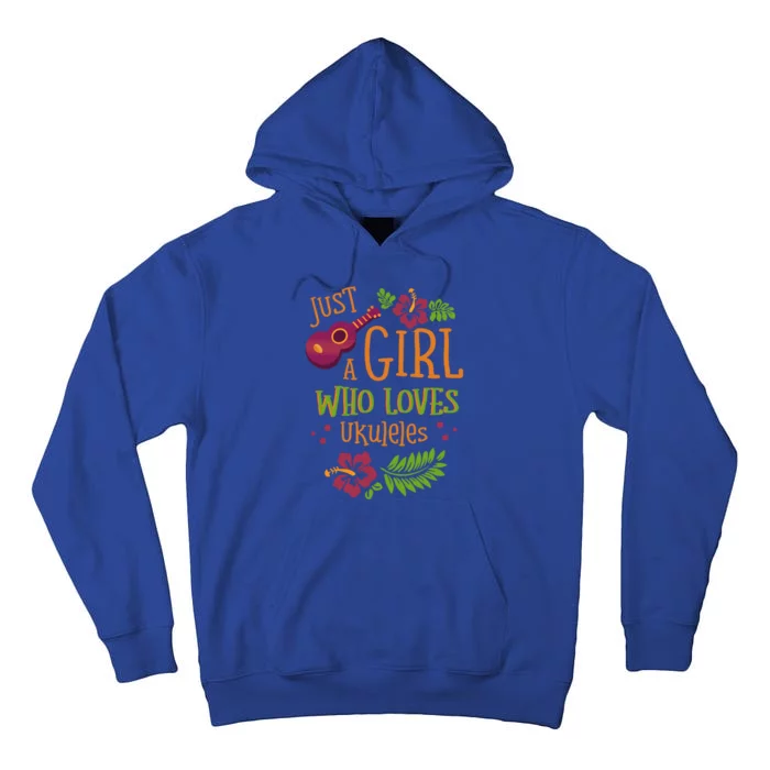 Just A Who Loves Ukuleles For A Ukulele Player Gift Tall Hoodie