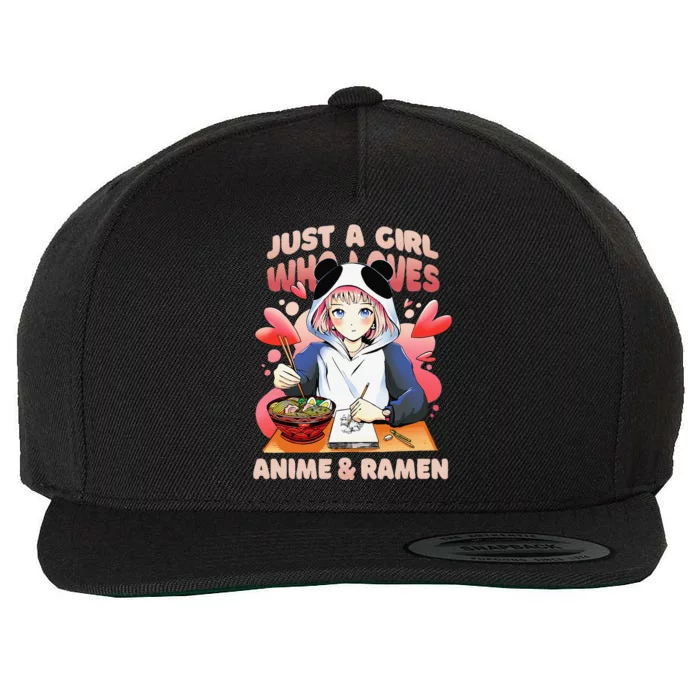 Just a  Who Loves Anime and Ra Wool Snapback Cap