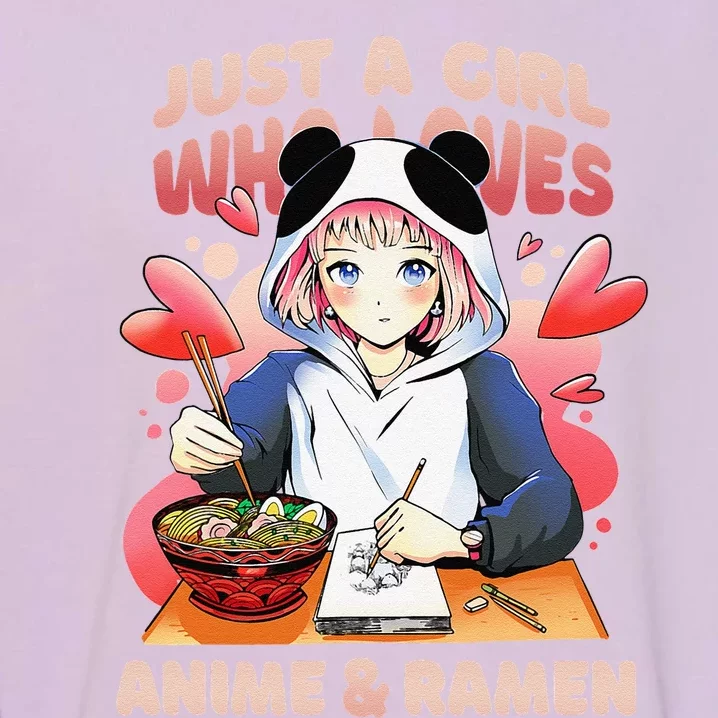 Just a  Who Loves Anime and Ra Garment-Dyed Sweatshirt