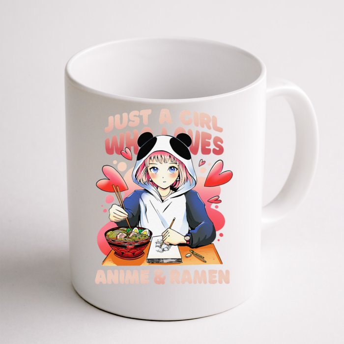 Just a  Who Loves Anime and Ra Front & Back Coffee Mug