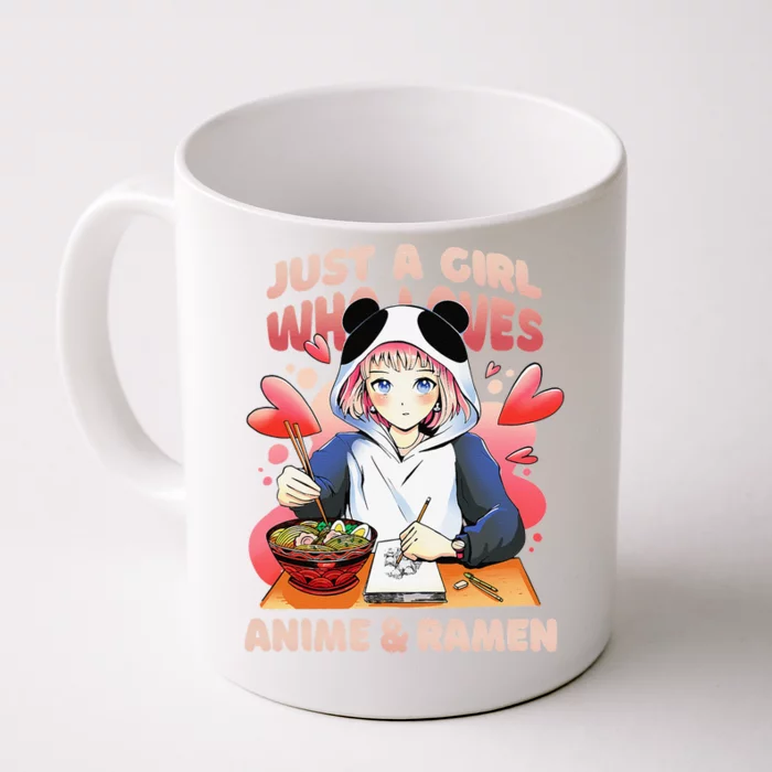 Just a  Who Loves Anime and Ra Front & Back Coffee Mug