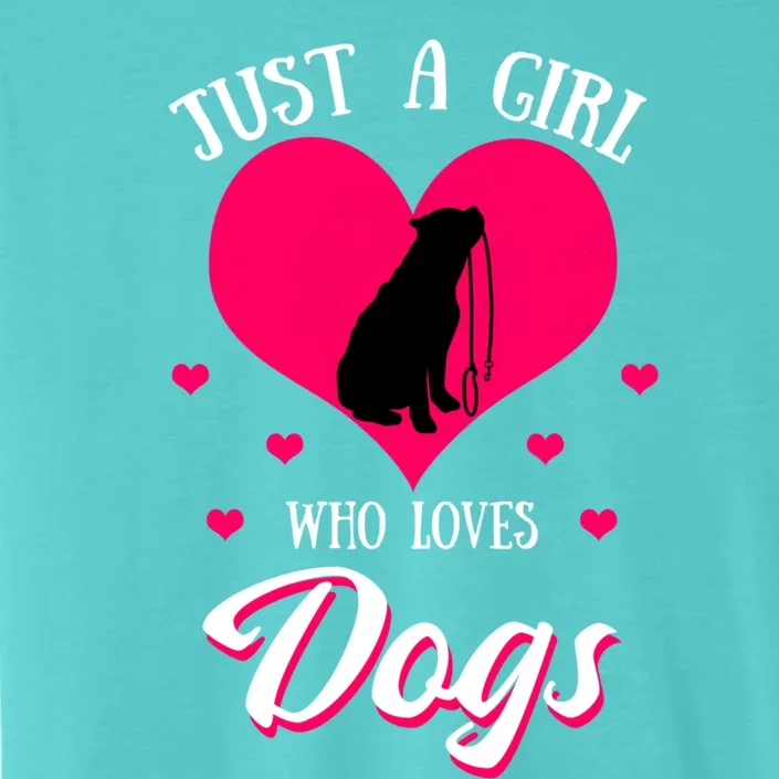 Just A Who Loves Dog Puppy American Pit Bull Terrier Funny Gift ChromaSoft Performance T-Shirt