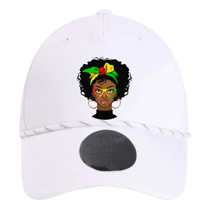 Juneteenth Afro Woman Black Queen African American Melanin Performance The Dyno Cap