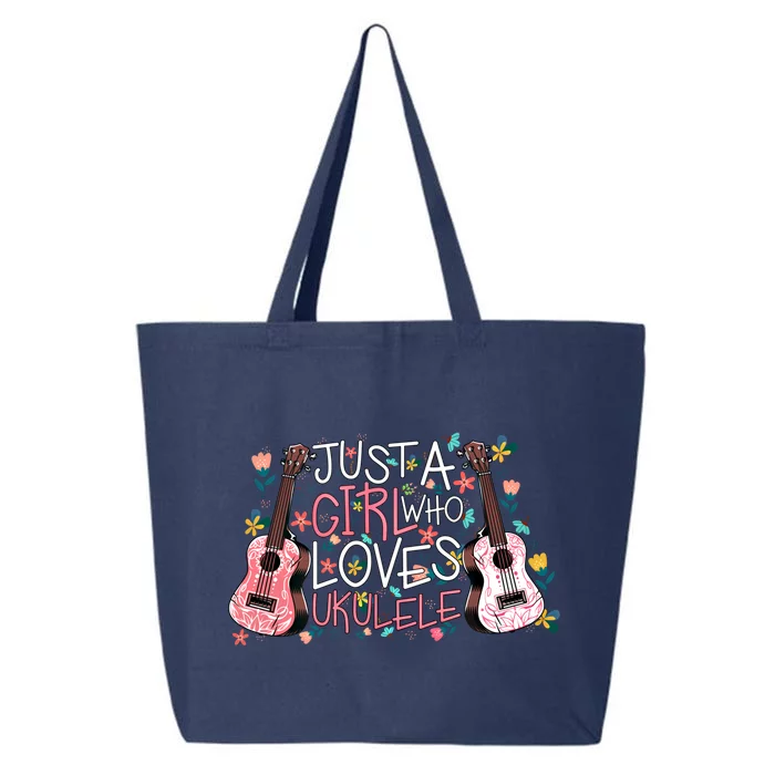 Just A Who Loves Ukuleles Funny Uke Gift Ukuleles Gift 25L Jumbo Tote