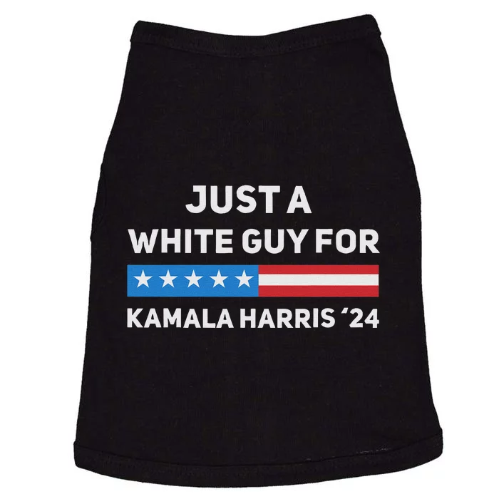 Just A White Guy For Kamala Harris 2024 President Election Doggie Tank