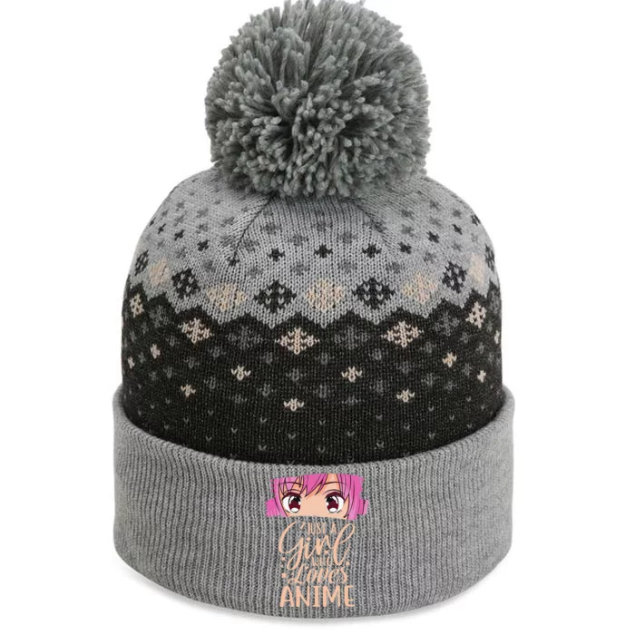 Just A  Who Loves Anime Japan Anime The Baniff Cuffed Pom Beanie