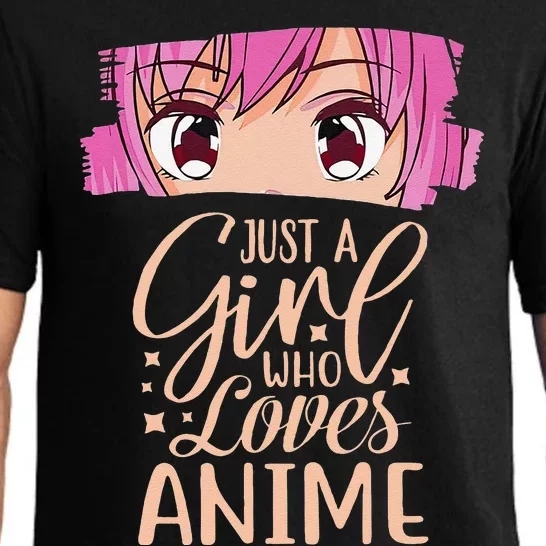 Just A  Who Loves Anime Japan Anime Pajama Set