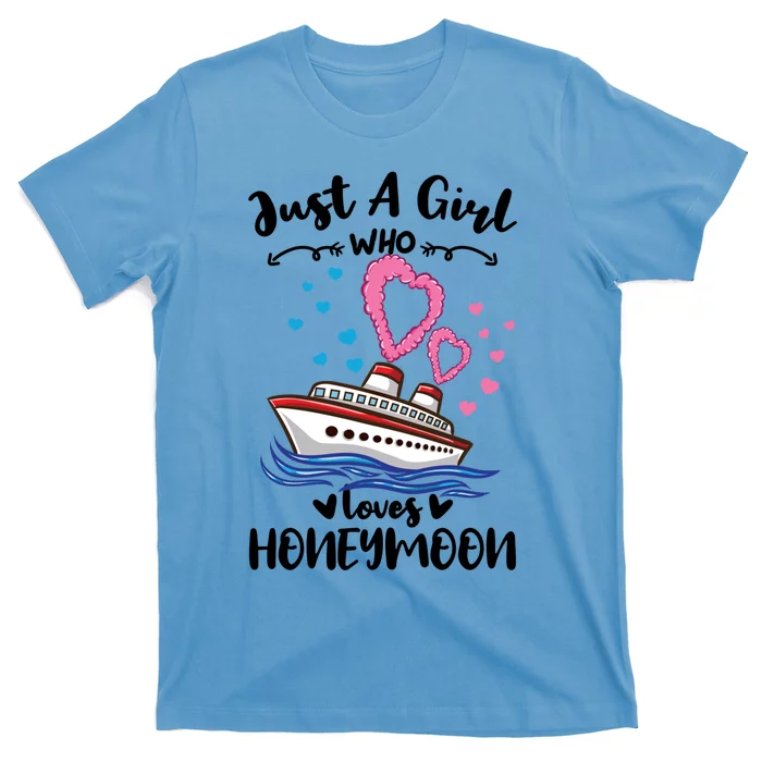 Just A Who Loves Honeymoon Cruise Gift T-Shirt