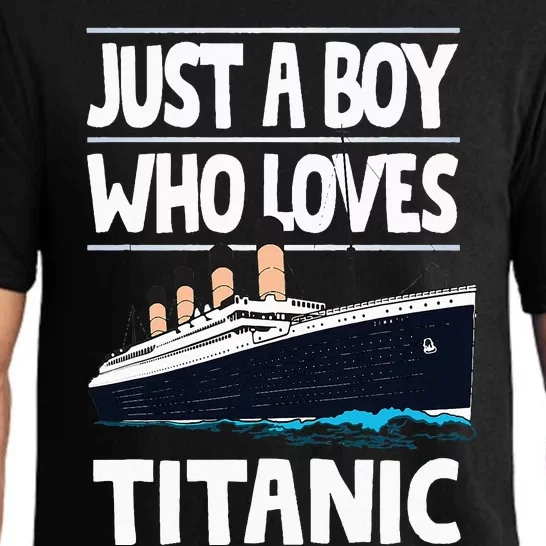 Just A Who Loves Titanic Voyage Ship Pajama Set