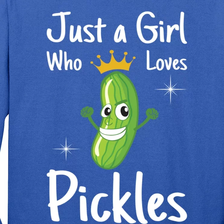 Just A Who Loves Pickles I Cucumber I Pickle Cool Gift Long Sleeve Shirt