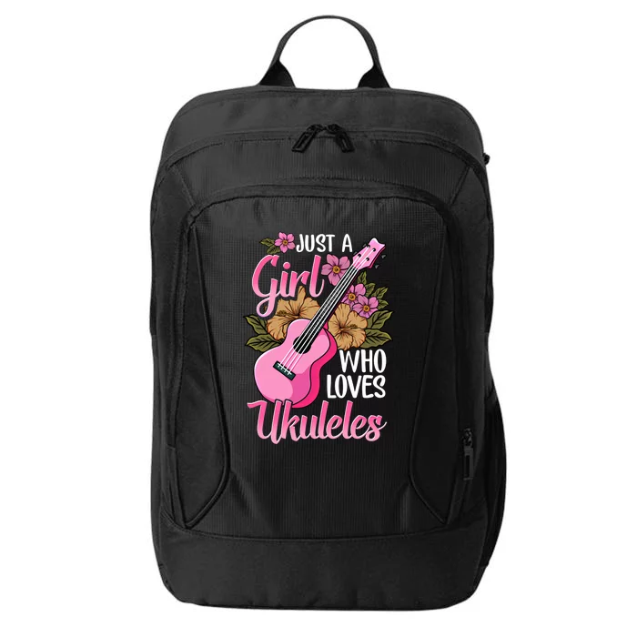 Just A Who Loves Ukuleles Funny Uke Gift City Backpack