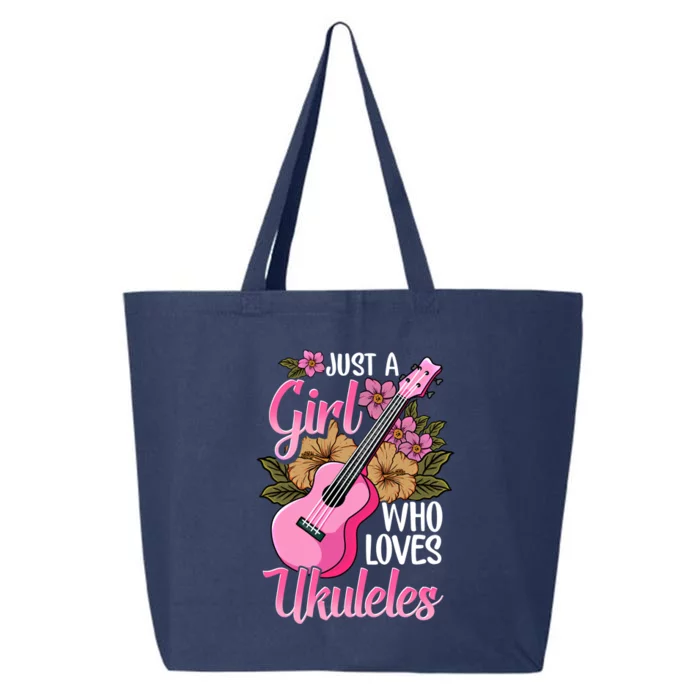 Just A Who Loves Ukuleles Funny Uke Gift 25L Jumbo Tote