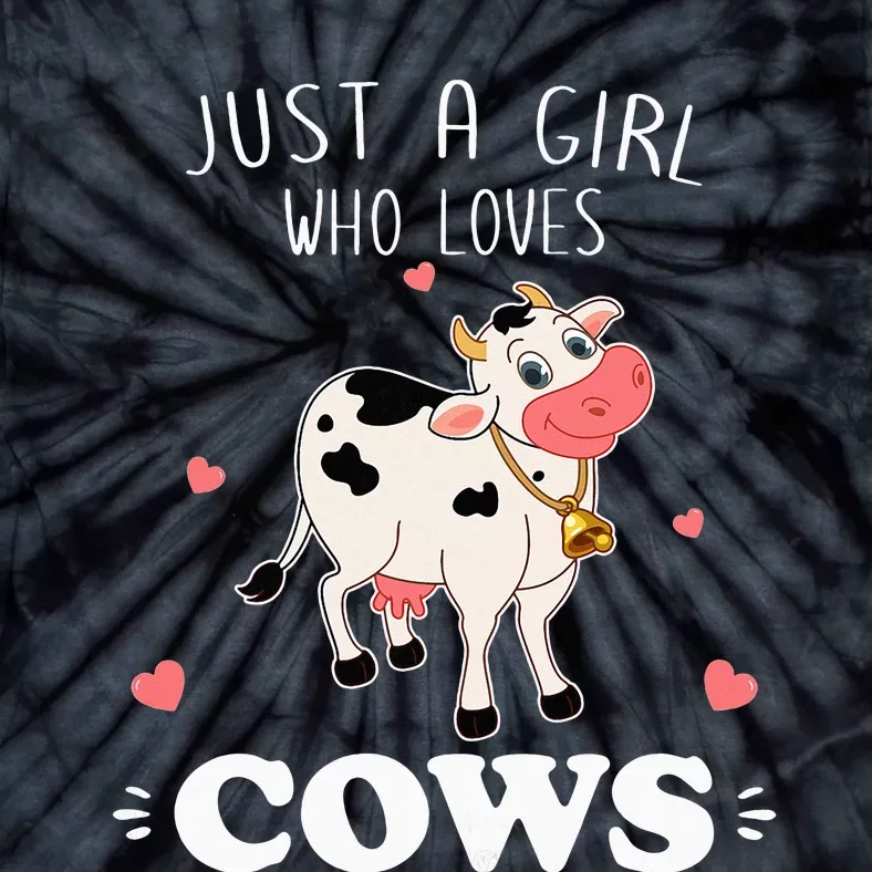 Just A  Who Loves Farm Animals Lover Funny Tie-Dye T-Shirt