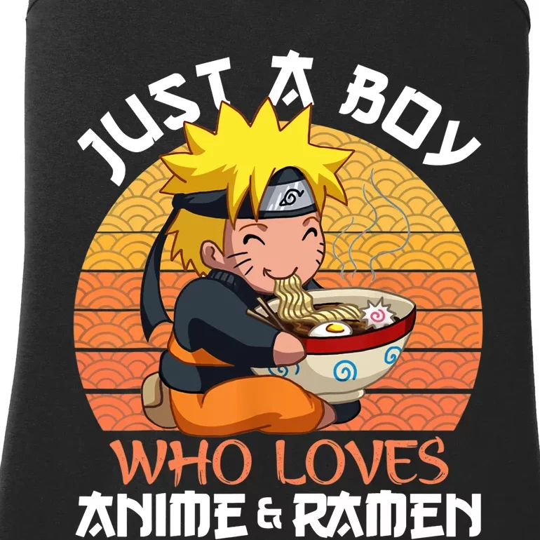 Just A Who Loves Anime And Ra Japanese Otaku Boys Son Ladies Essential Tank