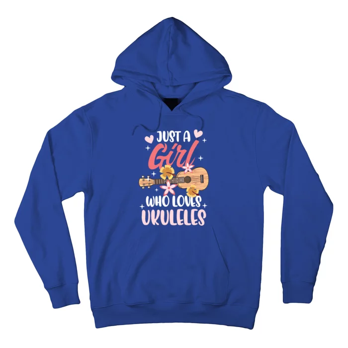 Just A Who Loves Ukuleles Gift Hoodie