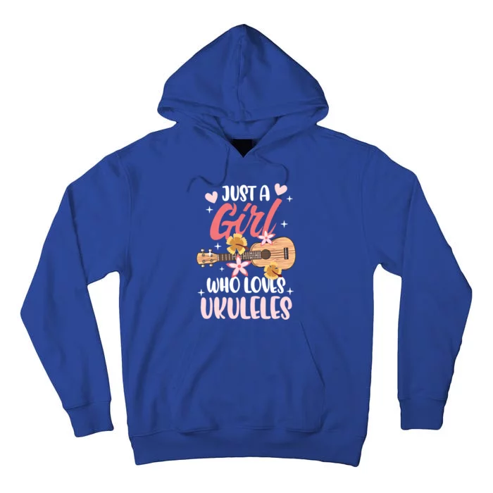 Just A Who Loves Ukuleles Gift Tall Hoodie