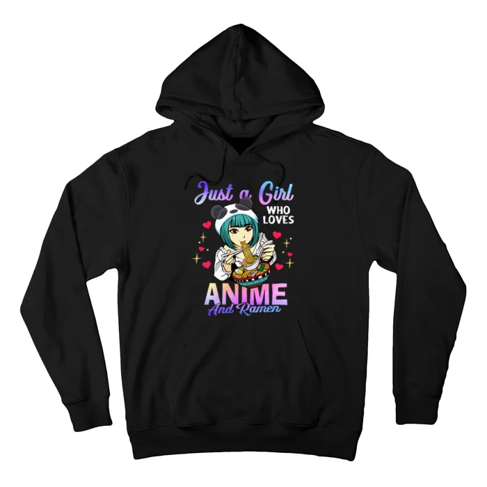 Just a Who Loves Anime and Ra Bowl Panda Hoodie