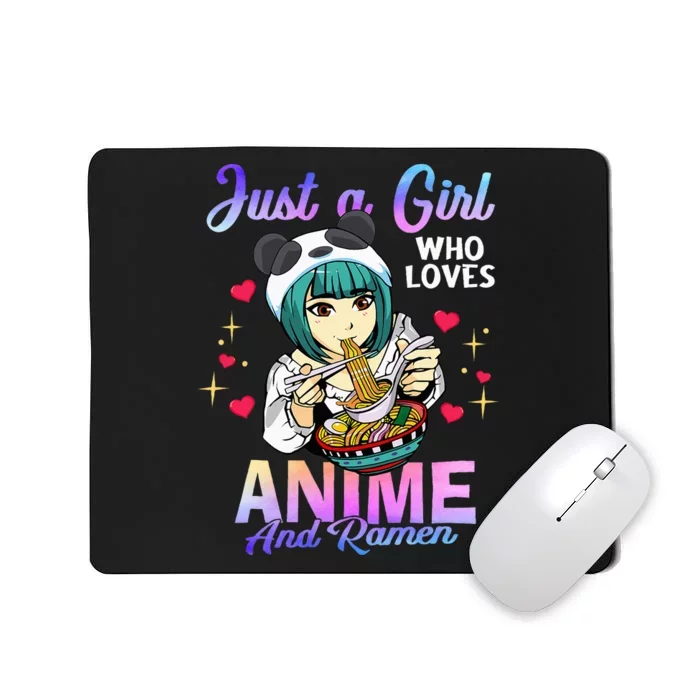 Just a Who Loves Anime and Ra Bowl Panda Mousepad