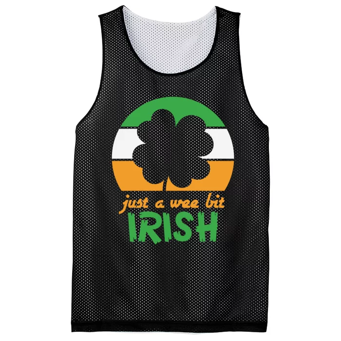 Just A Wee Bit Irish Mesh Reversible Basketball Jersey Tank