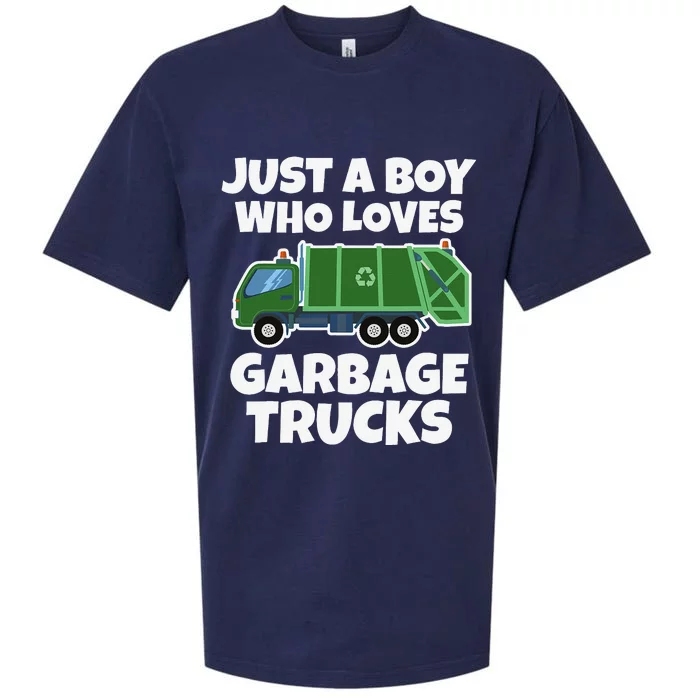 Just A Who Loves Garbage Trucks Sueded Cloud Jersey T-Shirt