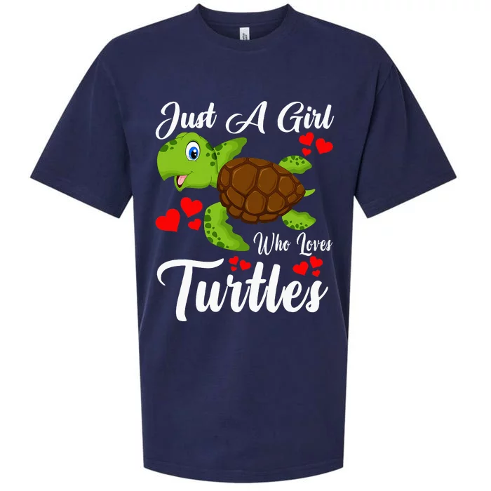 Just a Who Loves Turtles Turtle Funny Sueded Cloud Jersey T-Shirt