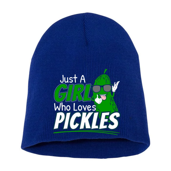 Just A Who Loves Pickles Great Gift Short Acrylic Beanie