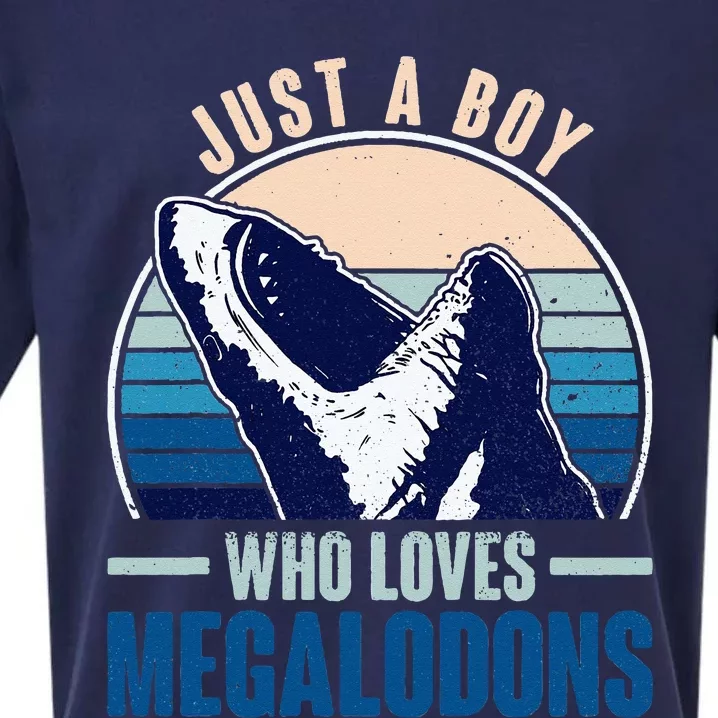 Just A Who Loves Megalodons Megalodon Shark Sueded Cloud Jersey T-Shirt