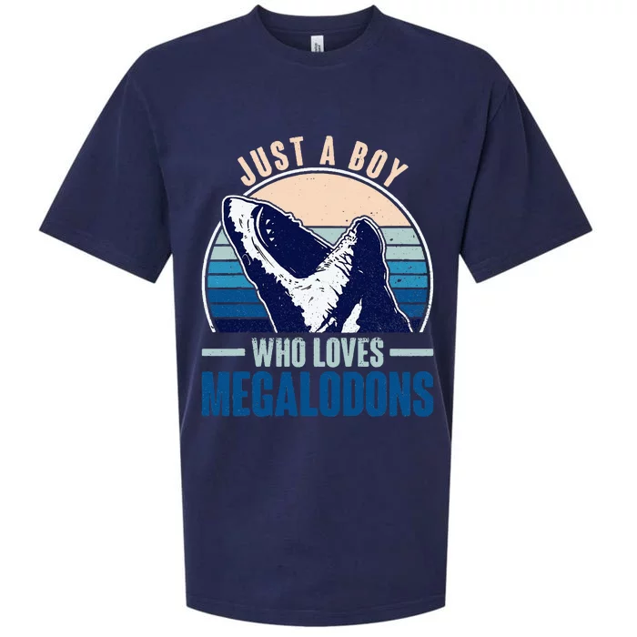 Just A Who Loves Megalodons Megalodon Shark Sueded Cloud Jersey T-Shirt