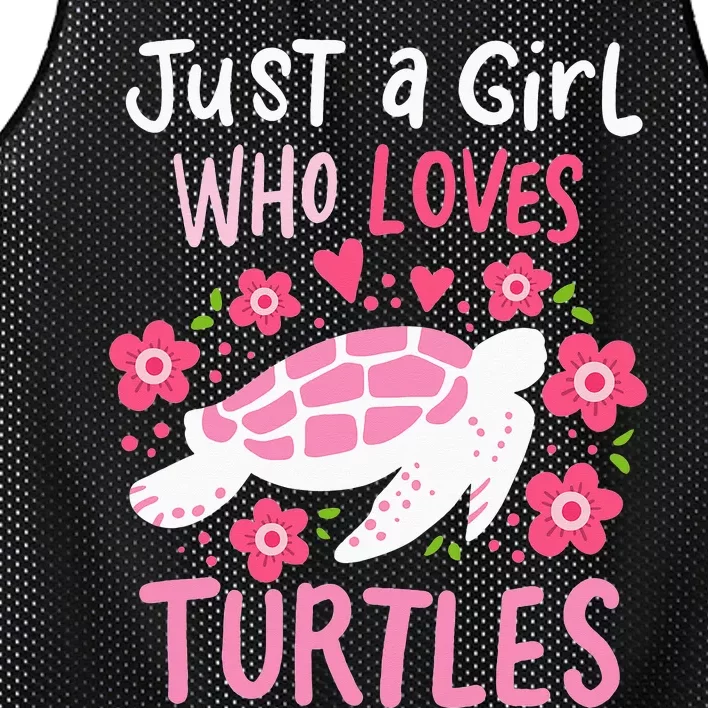 Just a Who Loves Turtles Turtle Gift Mesh Reversible Basketball Jersey Tank