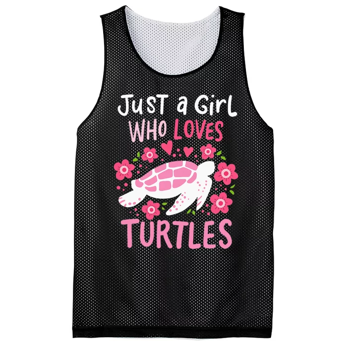 Just a Who Loves Turtles Turtle Gift Mesh Reversible Basketball Jersey Tank