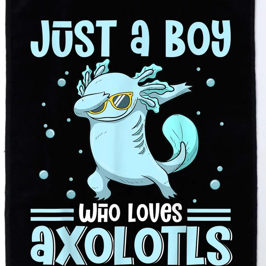 Just a  Who Loves Axolotls Funny Axolotl Gamer Boys Platinum Collection Golf Towel