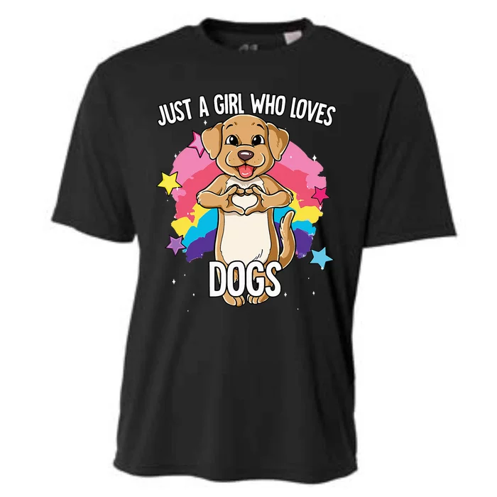 Just A Who Loves Dogs Dog Cooling Performance Crew T-Shirt