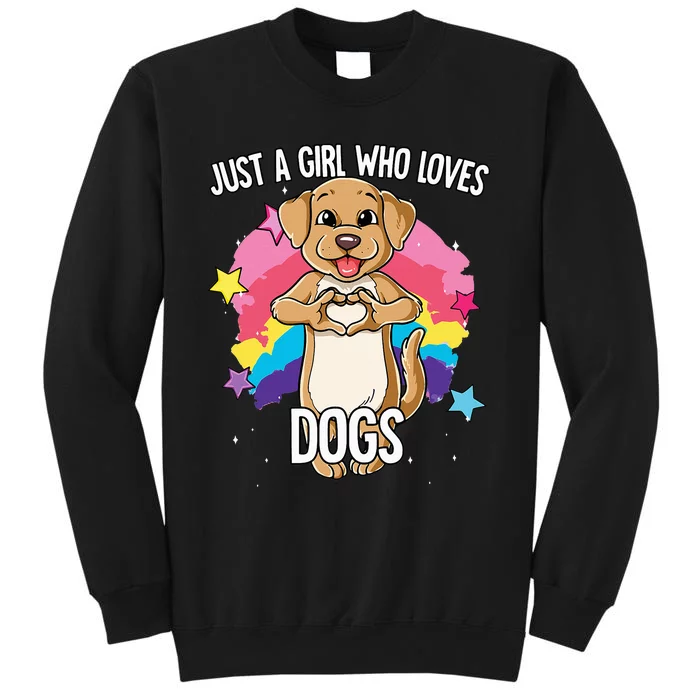 Just A Who Loves Dogs Dog Tall Sweatshirt