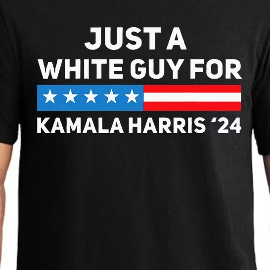 Just A White Guy For Kamala Harris 2024 President Election Pajama Set