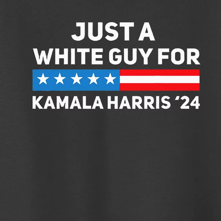 Just A White Guy For Kamala Harris 2024 President Election Toddler T-Shirt