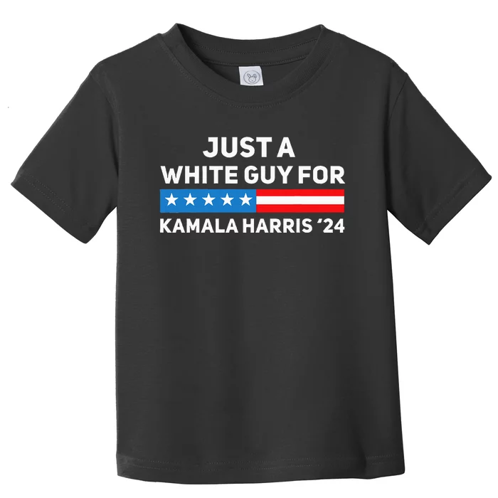 Just A White Guy For Kamala Harris 2024 President Election Toddler T-Shirt