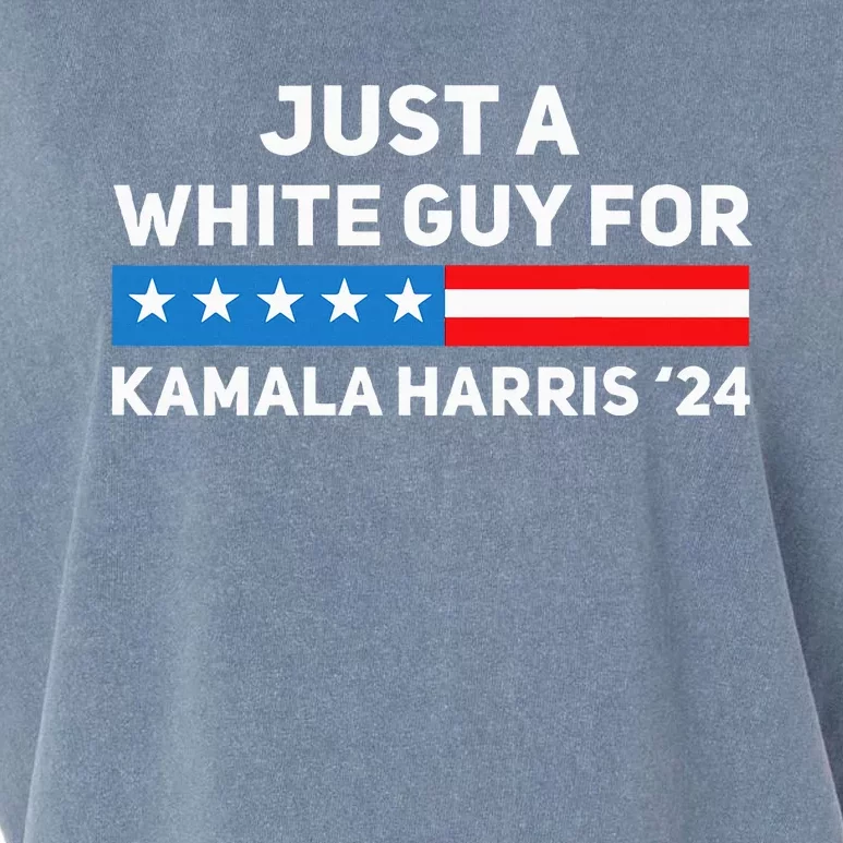 Just A White Guy For Kamala Harris 2024 President Election Garment-Dyed Women's Muscle Tee