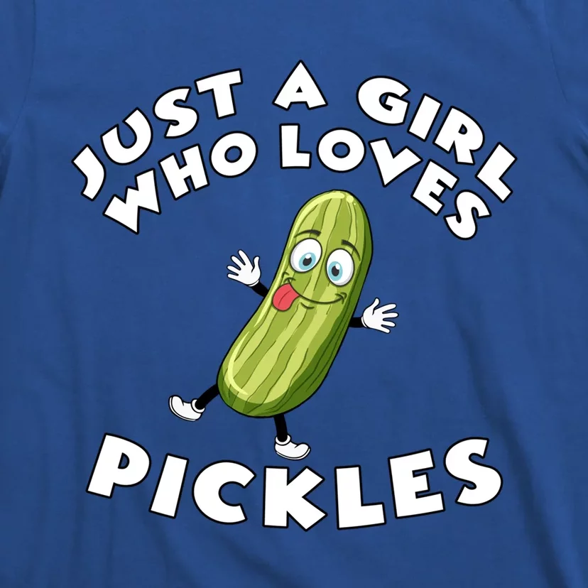 Just A Who Loves Pickles Cool Gift Pickle Lover's Gift T-Shirt