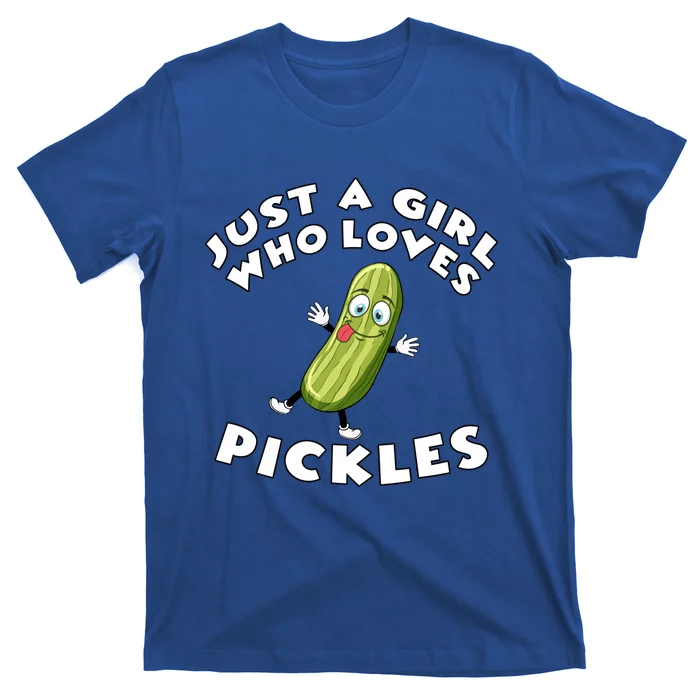 Just A Who Loves Pickles Cool Gift Pickle Lover's Gift T-Shirt