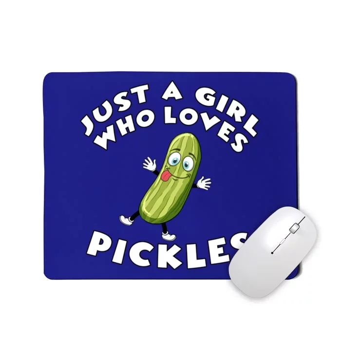 Just A Who Loves Pickles Cool Gift Pickle Lover's Gift Mousepad