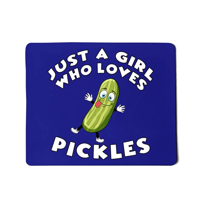 Just A Who Loves Pickles Cool Gift Pickle Lover's Gift Mousepad